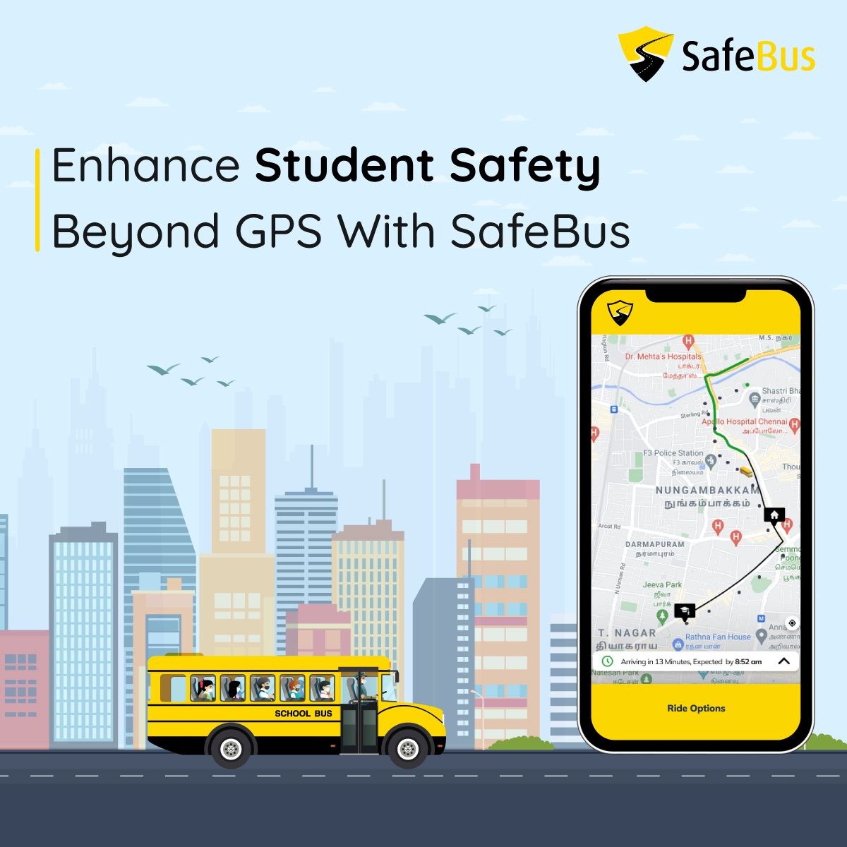 SafeBus_MTAP's tweet image. Ensure Student Safety Beyond GPS with SafeBus
Overcome GPS limitations like lack of live vehicle &amp;amp; speed tracking, connectivity issues, parental involvement, etc., with School Bus Transport Automation Software.
Book a Demo!
lnkd.in/dxbpSeww

#schoolbustracking #safebus