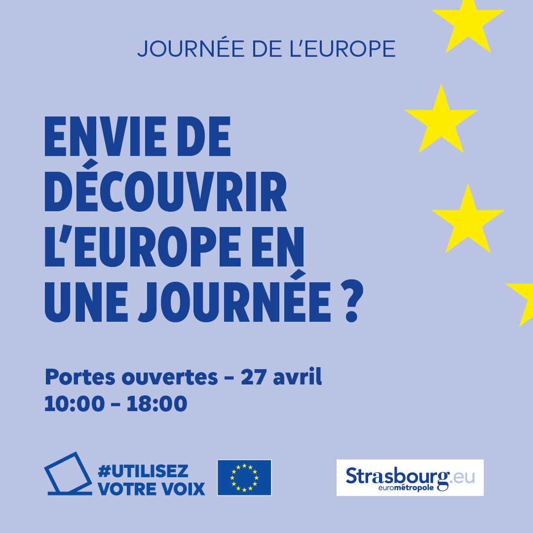 🇪🇺Profitez de la « journée portes ouvertes » du Parlement Européen le 27 avril de 10h à 18h à l’occasion de la journée de l'#Europe pour visiter ce bâtiment emblématique ❗️Possibilité de s'inscrire sur les listes électorales durant cet évenement #Strasbourg #UtilisezVotreVoix