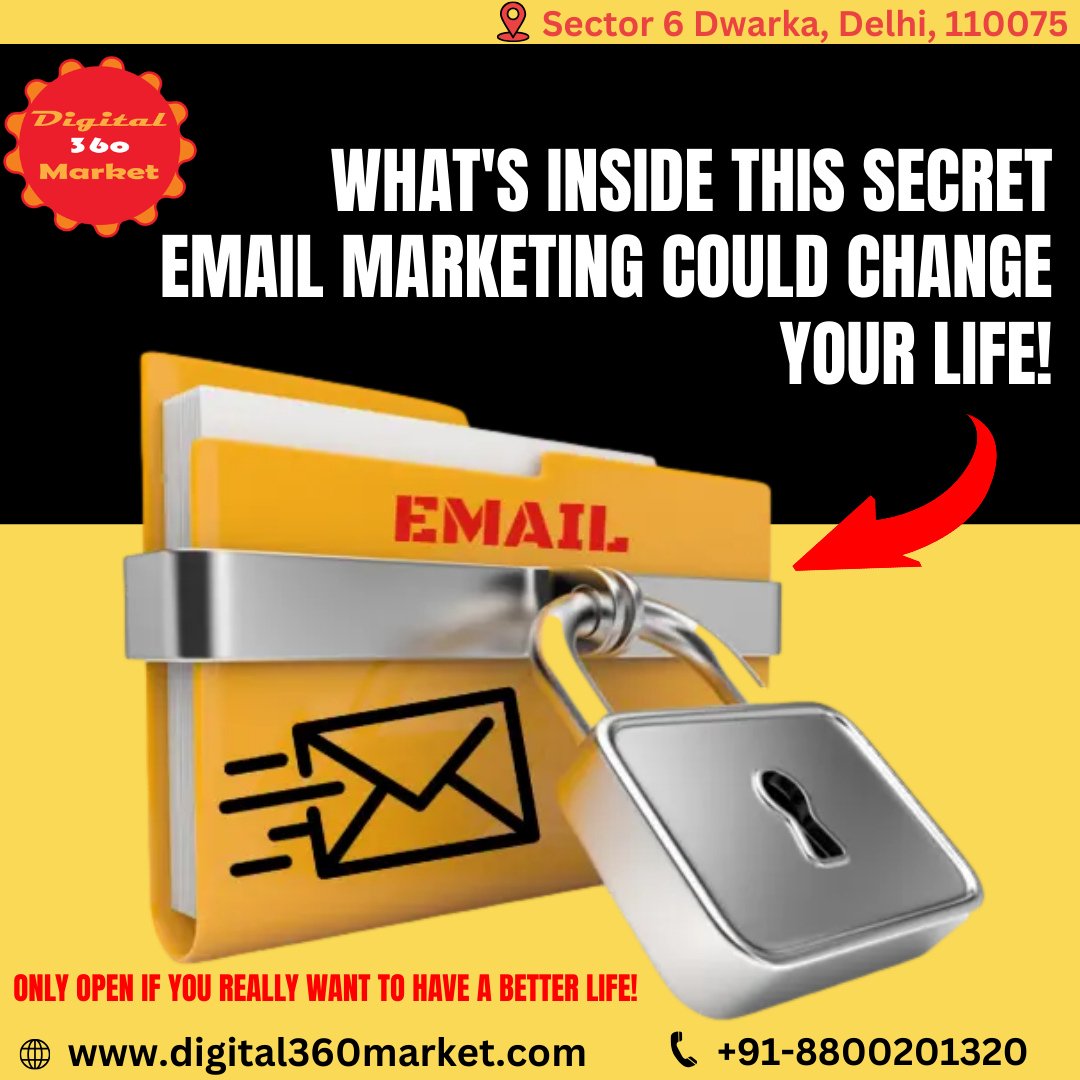 If you are looking for the best Email Marketing training institute in Dwarka, Delhi then you must contact Digital360Market Institute.
For more details
Call: +91-8800201320
Email: info@digital360market.com
Address:  Sector 6 Dwarka, Delhi, 110075
#digital360marketing #Email