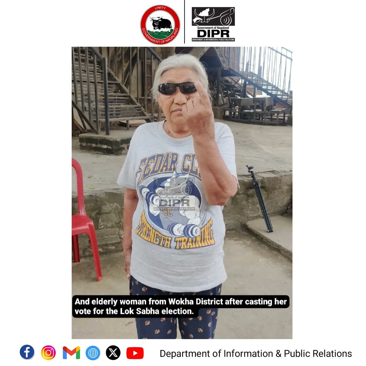 Glimpses of elderly citizens casting their votes across the State for the Lok Sabha election on 19th April 2024.