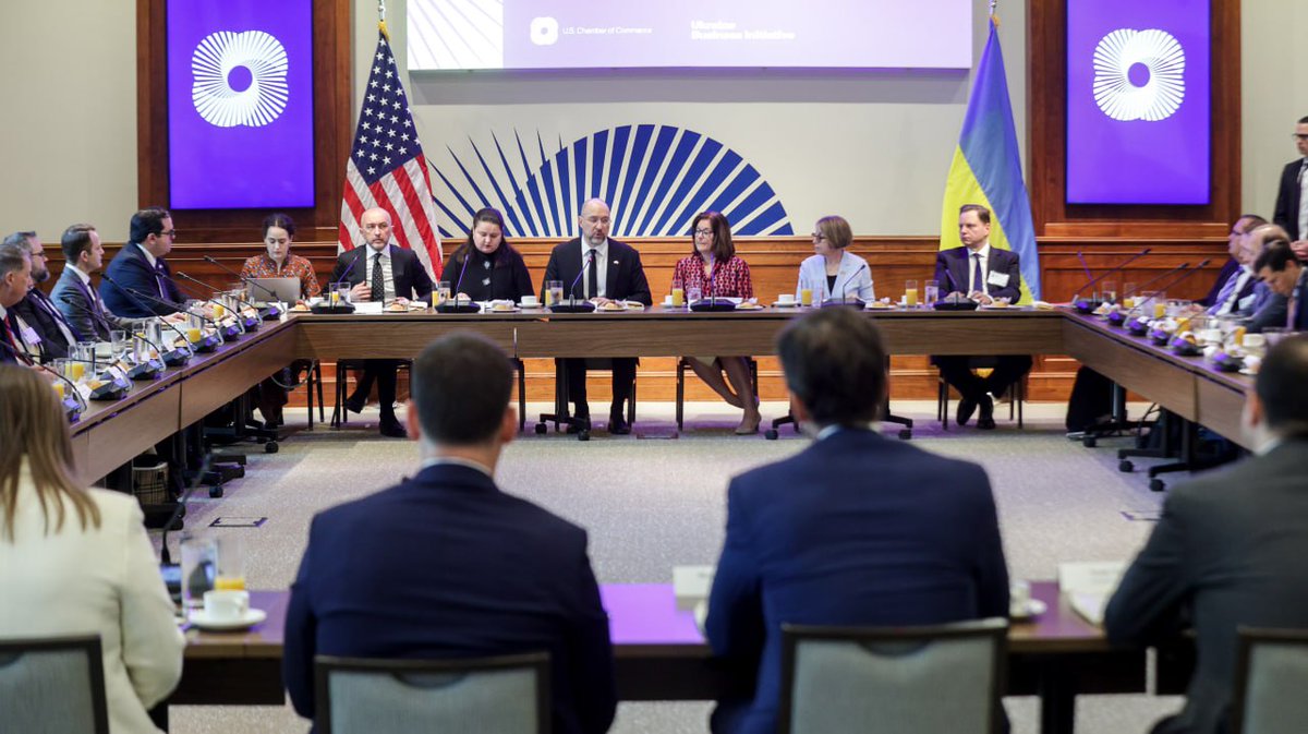 In the framework of the US-Ukraine Partnership Forum in Washington, DC, we had an opportunity to meet with business leaders from American companies. AmCham Ukraine President @AndyHunder delivered the shared voice of members and investors operating on the ground in Ukraine.