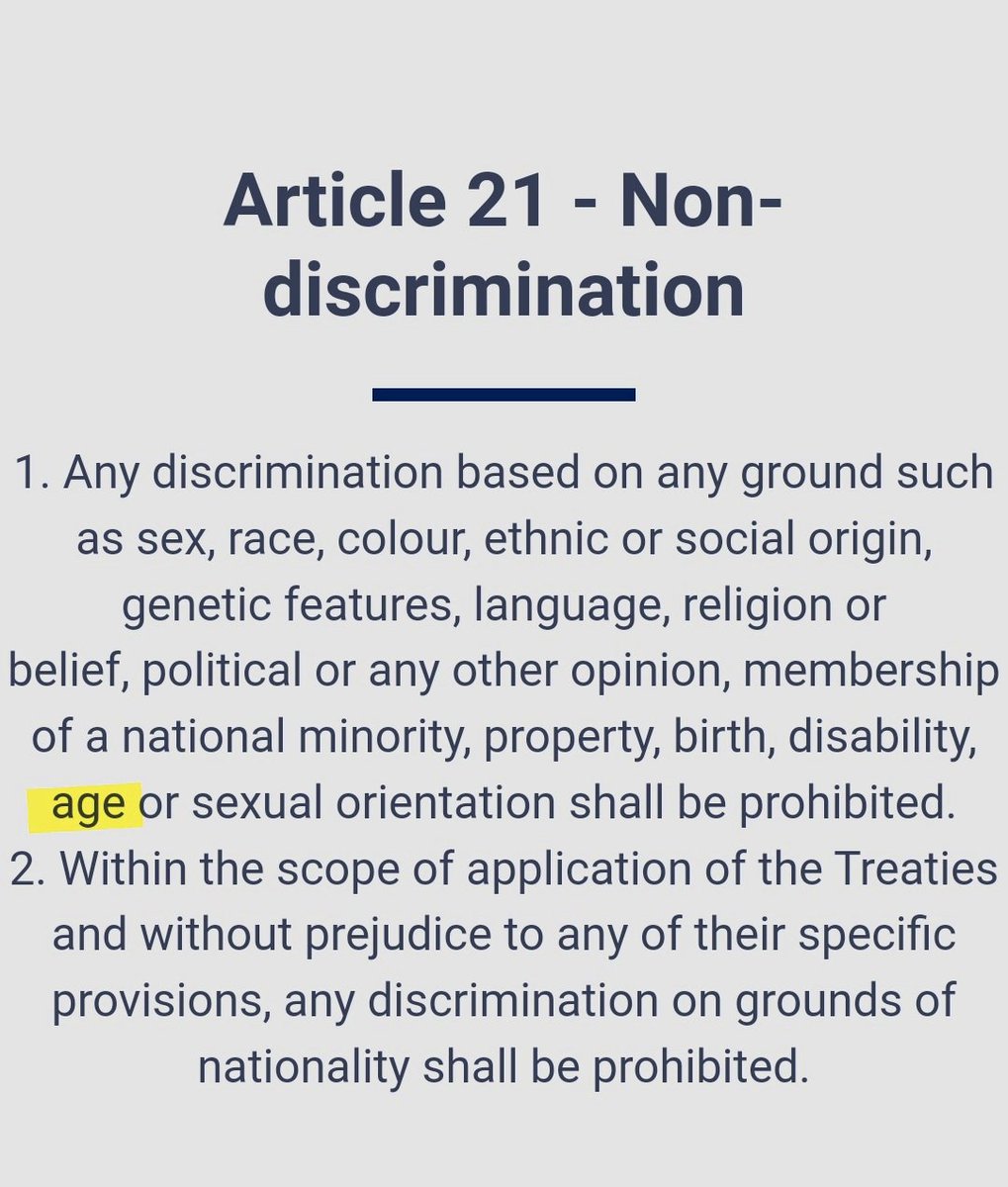 In case you missed it ... Offering preferential visa treatment to third-country nationals of only a *specific age* is surely discriminatory, and would presumably break any directives based on Article 21 of the EU's Charter of Fundamental Rights.