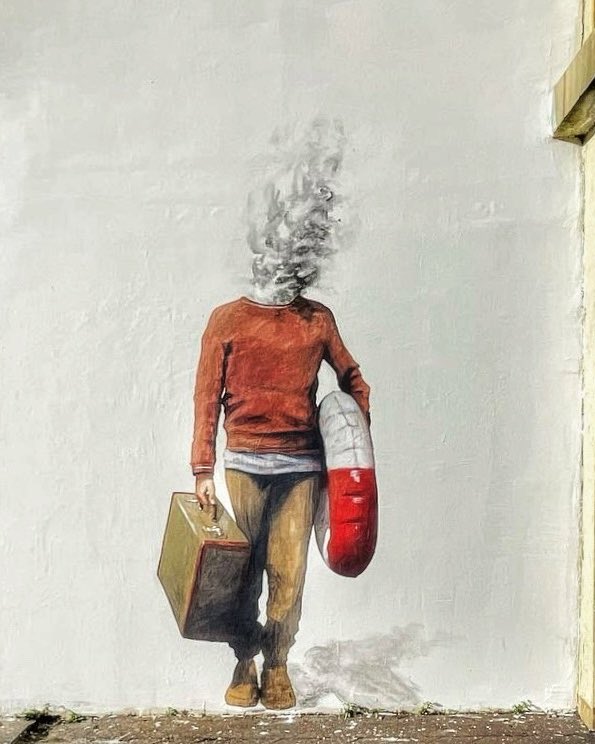 [#streetartparis20 / 📸 AVRIL 2024] Un 2eme collage de Philippe Herard, découvert dans le 20eme à #paris ! #philippeherard #urbanart #collage #streetart #graffiti
