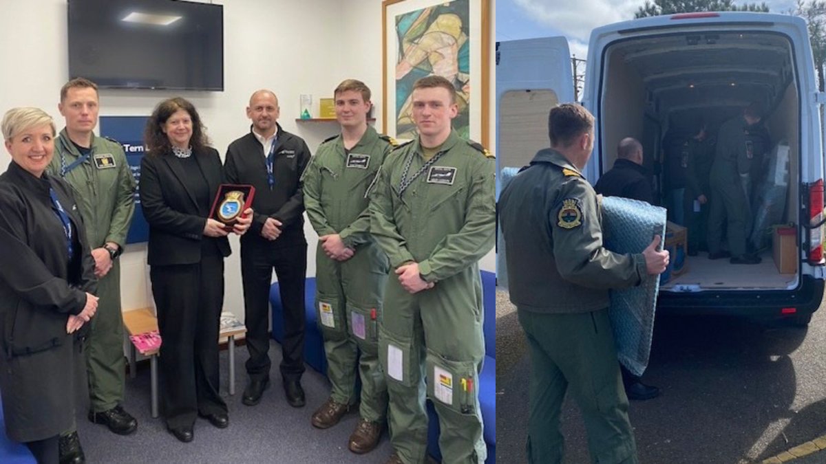 RNAS Culdrose’s 750 Naval Air Squadron recently donated its old classroom computer screens to @MullionSchool and St Michael’s Primary School #Helston after an upgrade by @AscentFlight Training, the training contractor #750NAS @RoyalNavy #TeamCuldrose