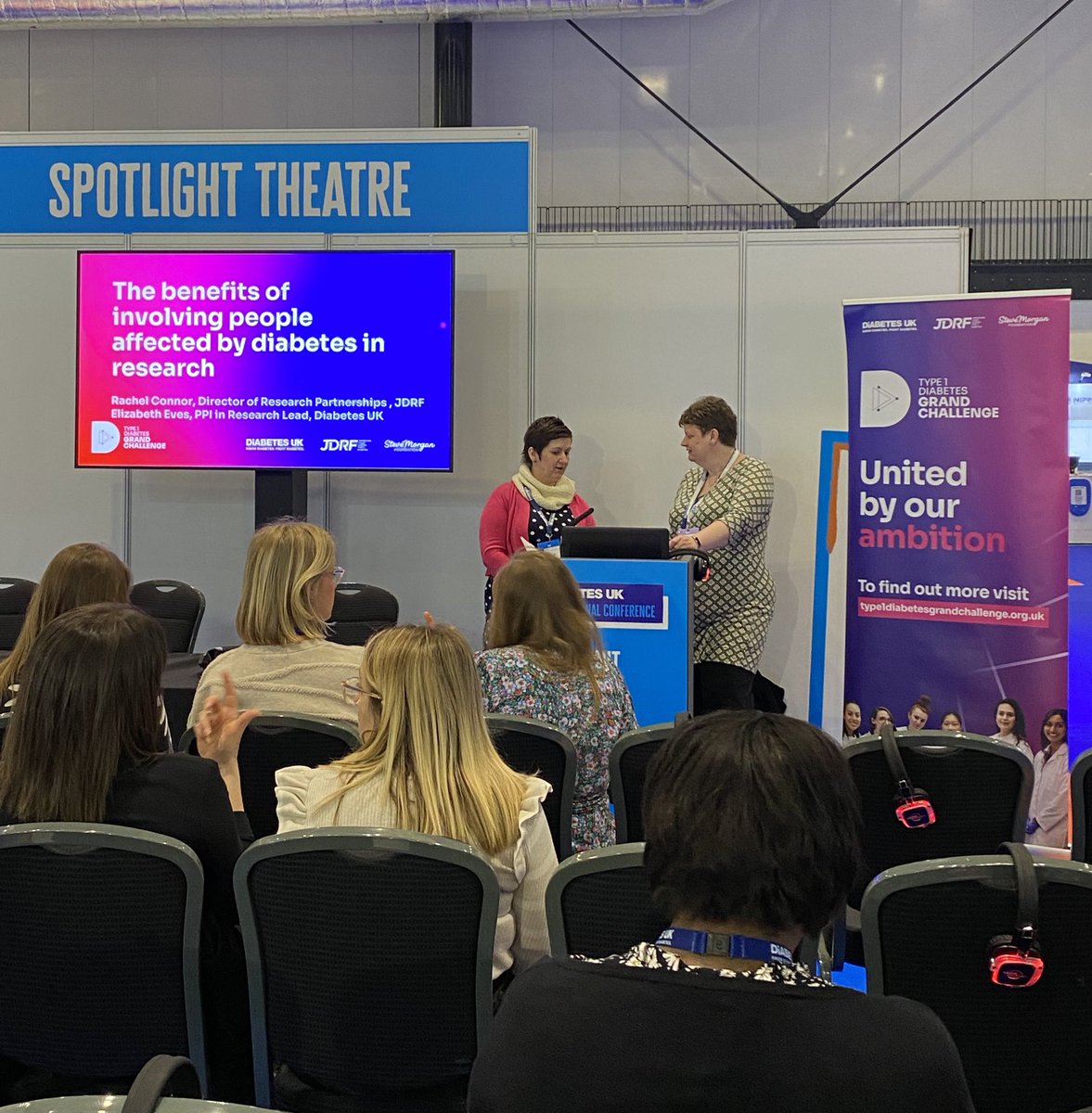 🤝🏻 Great to see our very own PPI lead Liz Eves and @JDRFUK’s @coracle1 sharing the importance of involving people living with #diabetes in #research.

And how the #Type1DiabetesGrandChallenge has been leading the way by putting people with type 1 at its heart throughout 💙
