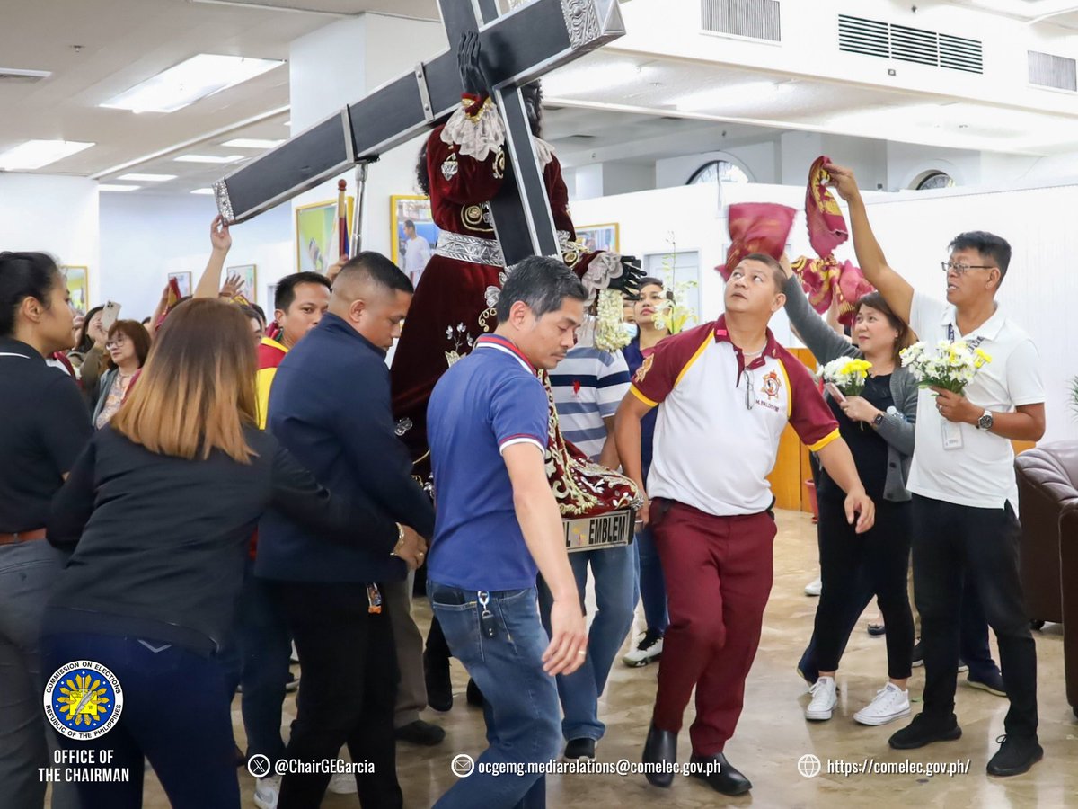 Naging espesyal at makabuluhan po ang tatlong araw na pagbisita ng Itim na Poong Nazareno sa tanggapan ng @COMELEC sa Intramuros, Manila. Ang bawat isa po ay puno ng pag-asa at napagtibay ang ating pananampalataya.