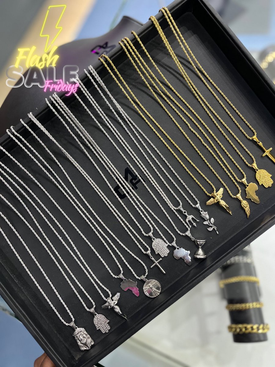 ⭐️FLASH SALE FRIDAY⭐️
All male and female pendants are K200 each
Offer valid only today ❗️