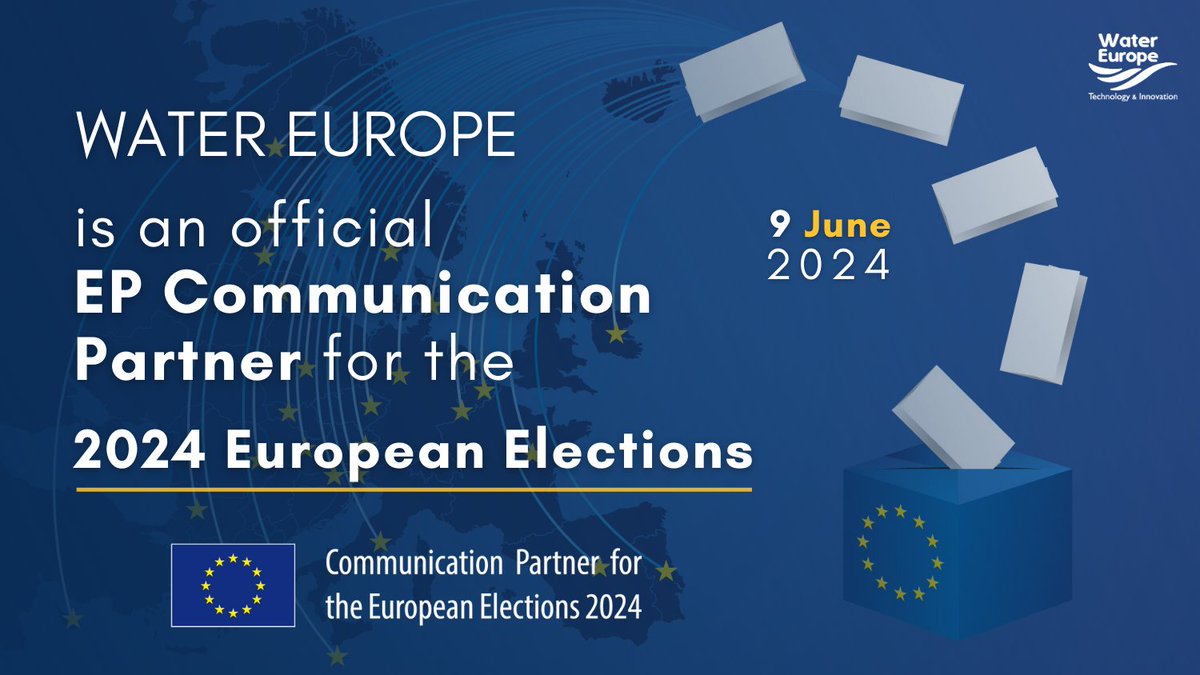 🎉 Thrilled to announce that Water Europe is now an official EP Communication Partner for the 2024 #EuropeanElections ! 🌍 In our interconnected world, your vote is crucial to address global challenges and bring #water at the 🔝 of the EU agenda. ✅Vote: buff.ly/3v5aOW8