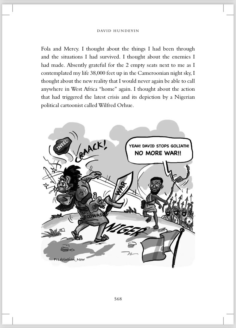 Special thanks to the legendary @DavidHundeyin for a free copy of the classic, BREAKING POINT. He even featured this cartoon from last year which leaves me thinking there must be something for everyone in the masterpiece. Can’t wait to digest the book slowly😁