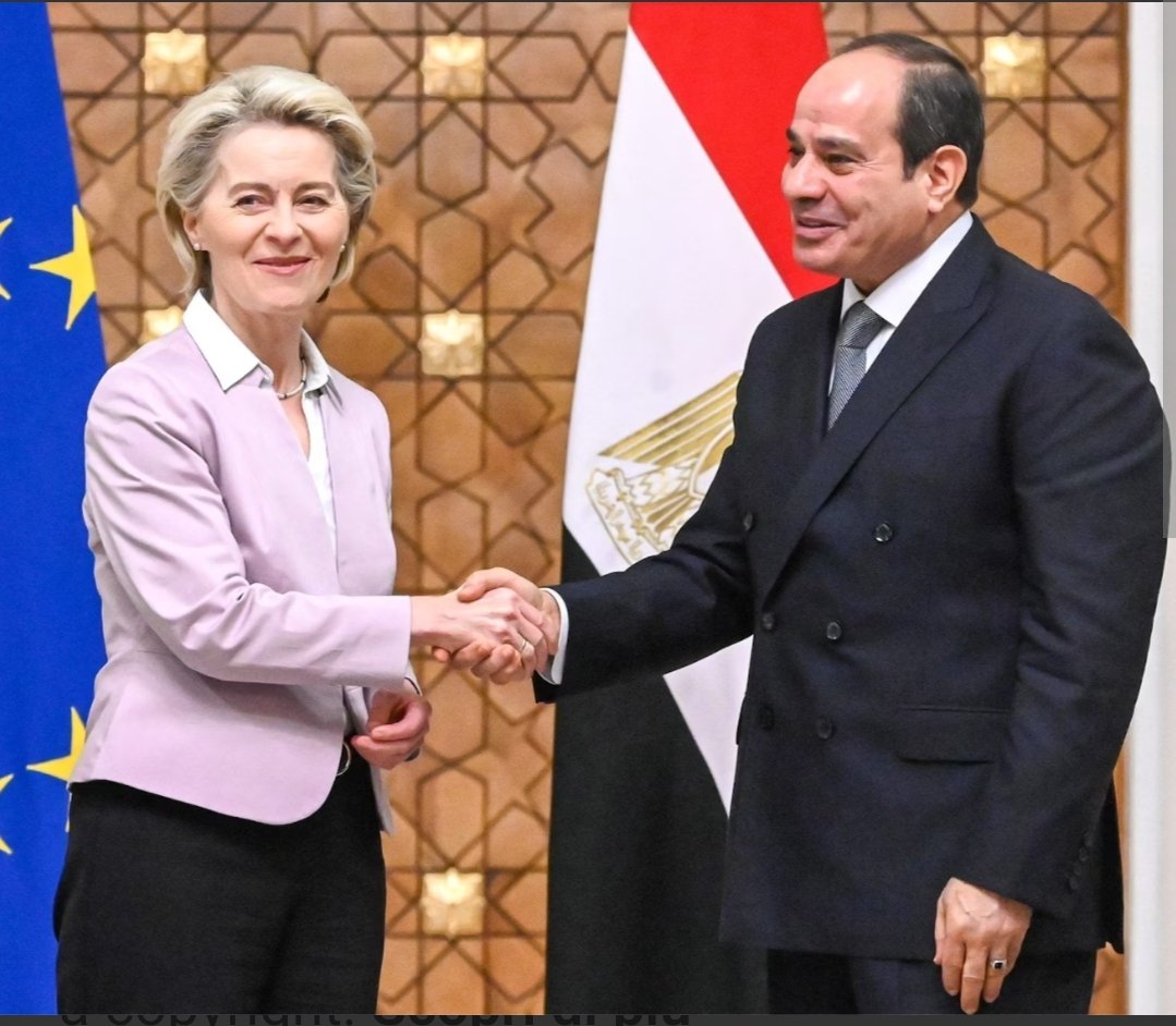 l'Egitto ha chiuso nelle scorse settimane accordi con emirati per 35 milardi di euro, 8 con Ue, 6 con banca mondiale e 5 con IMF. chiaramente in cambio di prendersi i rifugiati palestinesi #PaceTerraDignità