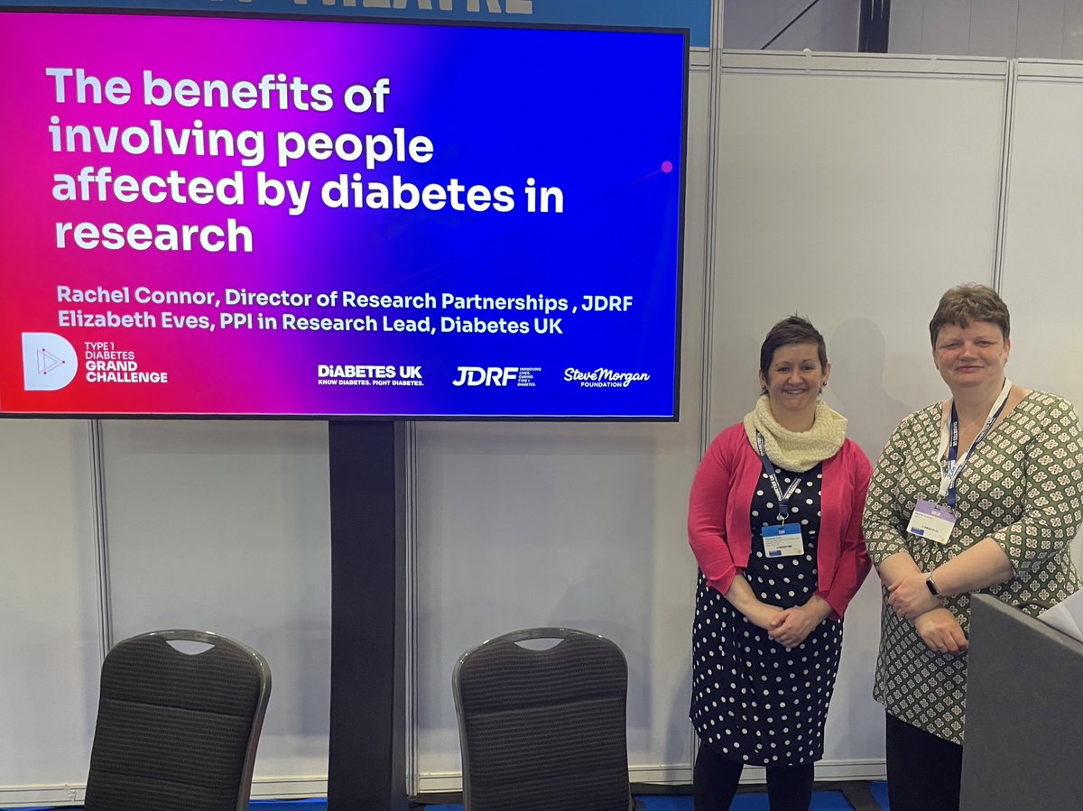 A great presentation at #DUKPC on the benefits of involving people with #Type1Diabetes in #research and the innovative ways we are doing this 🤝 

#Type1DiabetesGrandChallenge