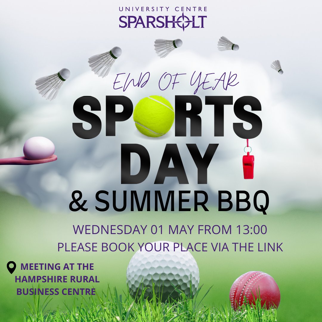 🏅 UCS Student Summer Sports Day & BBQ 📅 Wednesday 1 May - 13:00 With all lectures now completed for the academic year we would like to wish UCS students the best of luck with their end of year assessments Book here: forms.office.com/e/ir1wx9QX15