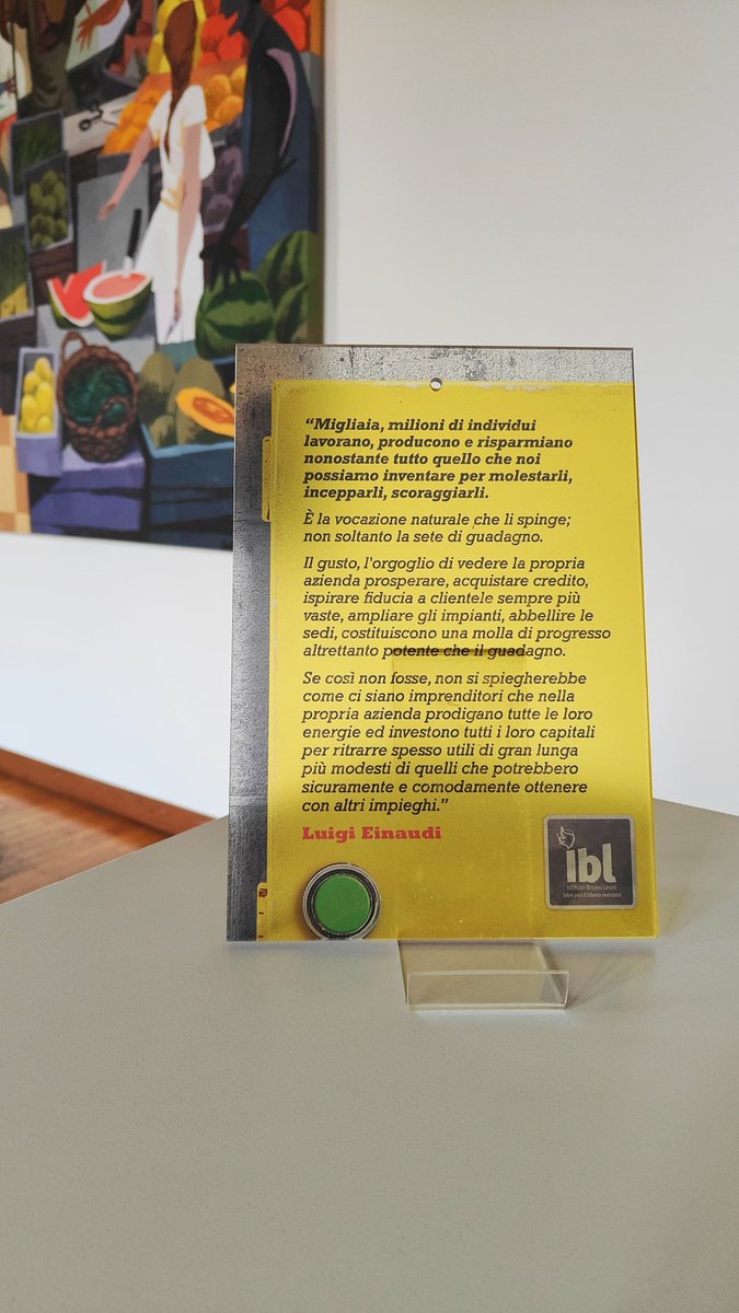 IBL festeggia i 150 anni dalla nascita di #LuigiEinaudi regalando a tutte le imprese la targa con la dedica ai f.lli Guerrino Richiedila qui! 👉bit.ly/targa-einaudi👈