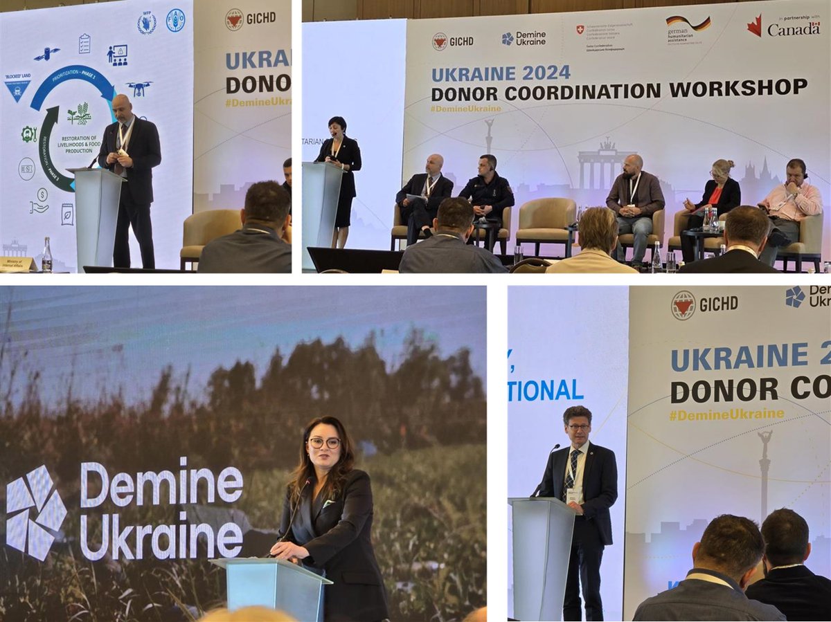 In #Kyiv members of the #demining community came together at @theGICHD conference this week against landmines & other explosive remnants of war to explore cooperative measures to drive forward #MineAction in 🇺🇦 #Ukraine
#landmines #ProtectandBuild #TogetheragainstMines