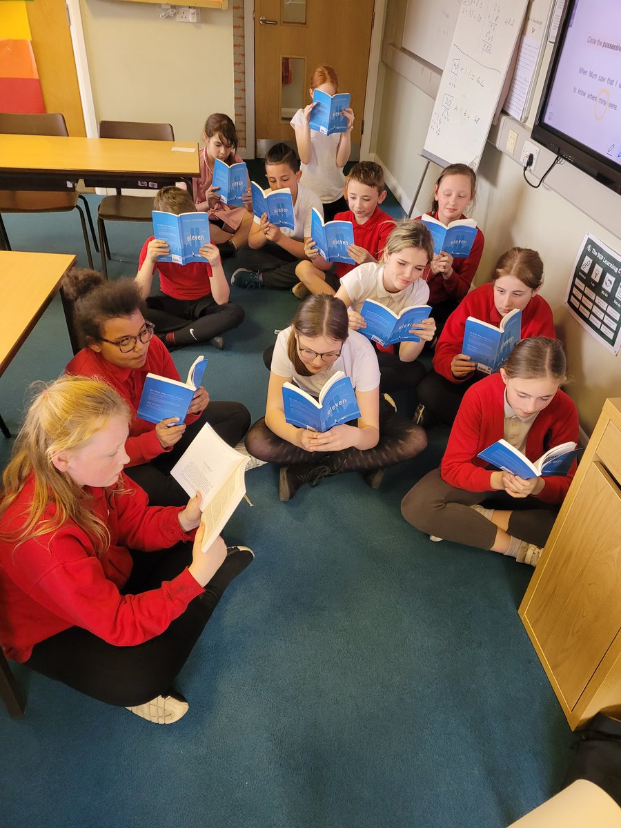 We might be year 6s but that doesn't mean we don't like to sit on the carpet sometimes! We're currently really enjoying Eleven by Tom Rogers #BGReading