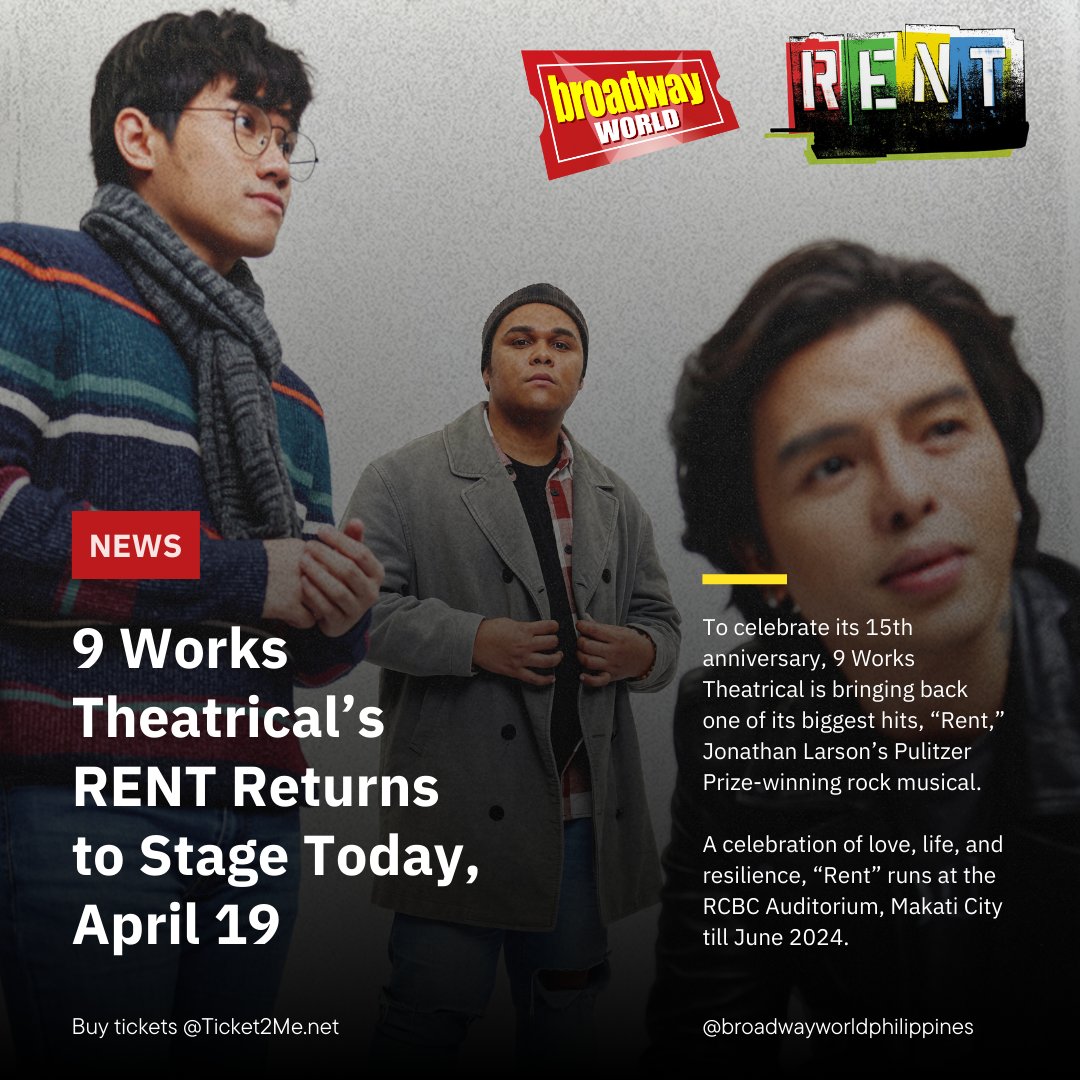 It's 'No Day But Today.' Have a fantastic opening weekend, #RentMNL2024! Buy tickets at Ticket2Me.