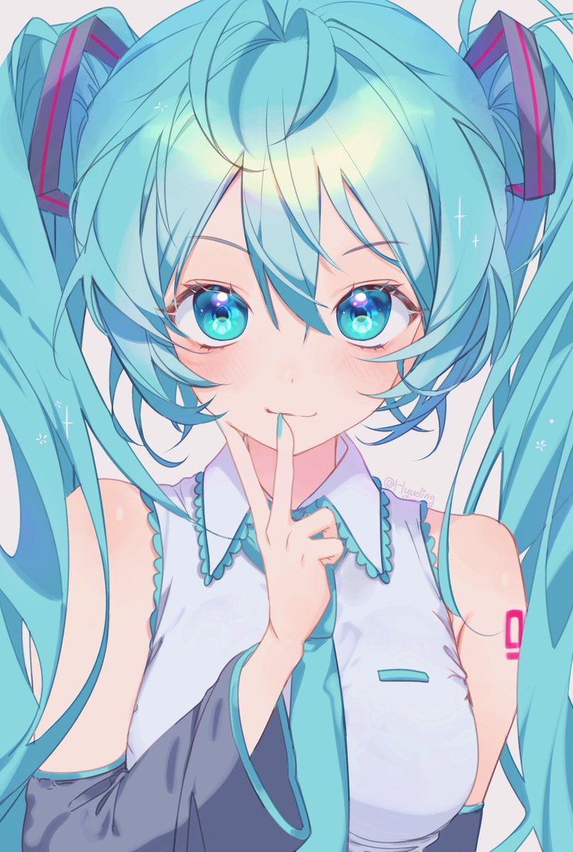 初音ミク 「#初音ミク」|휴딩のイラスト