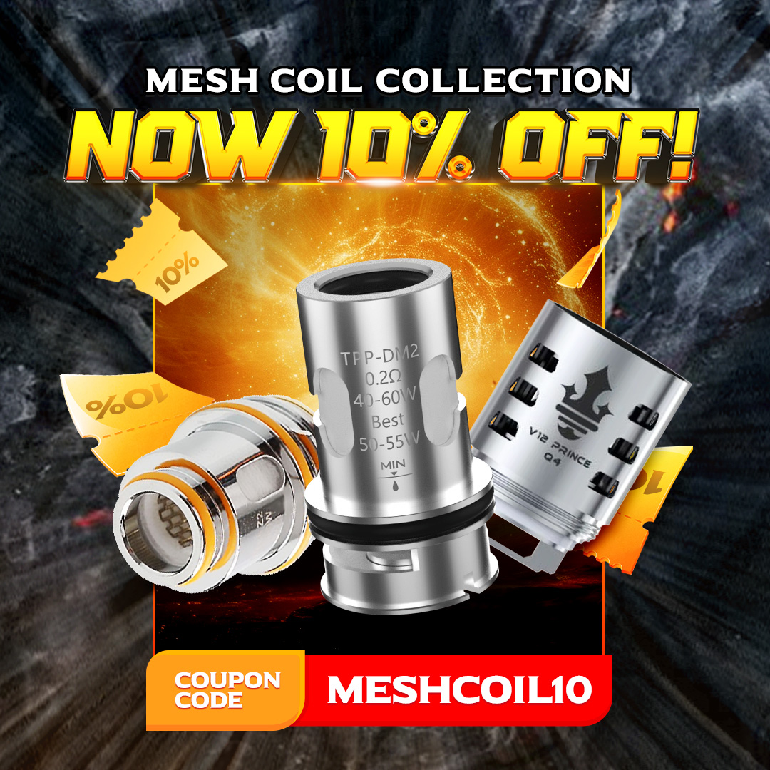 Buy any mesh coil and get 10% off at EightVape! 🛍️
Don't miss out on this deal! Use code [MESHCOIL10] at checkout.
eightvape.com/collections/me…

#VapeLife #MeshCoilMagic#eightvape #vapingneeds #vapecoil #vapecoil #vapecoilporn #vapecoilbuild #meshcoils #vapetricks #vapedeals #vapeusa