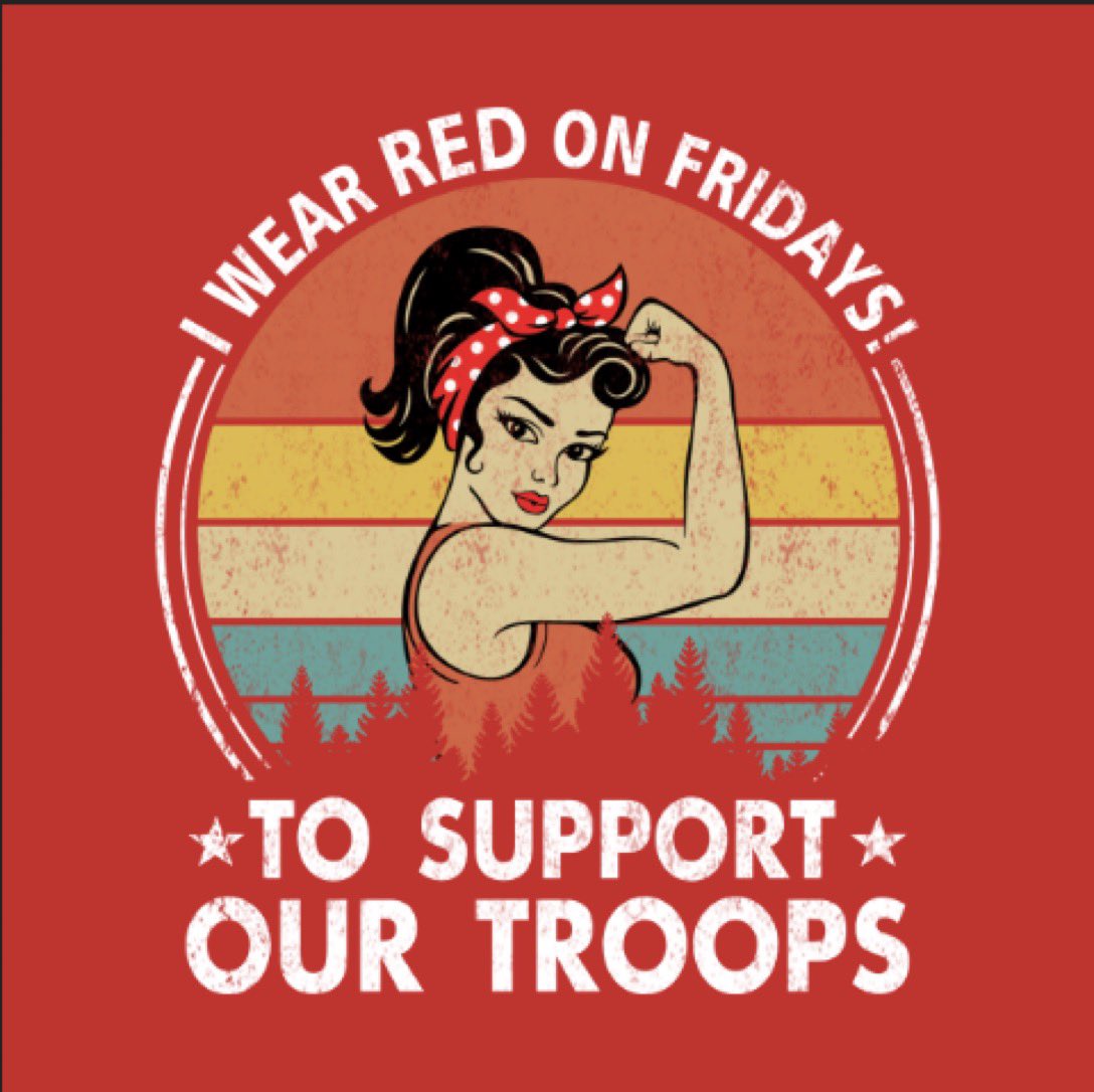 Good Morning Patriots and Veterans ☀️
Hope y'all have an amazing RED Friday 🙏☕🥰💪🐾🎶💥🙌🪖🦅🫂😘🫶🇺🇲
#Turn22To0 ❤️ #EndVeteranSuicide ❤️