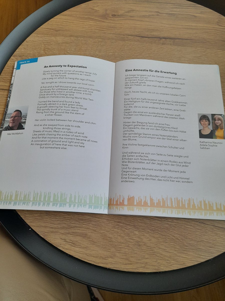 Many thanks to @little_wookie_ for this great booklet of the Ambiguities Poetry Jukebox poems and their translations. Lovely to have. @sleighforsummer here's you! @poetryjukebox @maria_mcmanus @ZeitgeistIrland ,@JessicaBundsch1