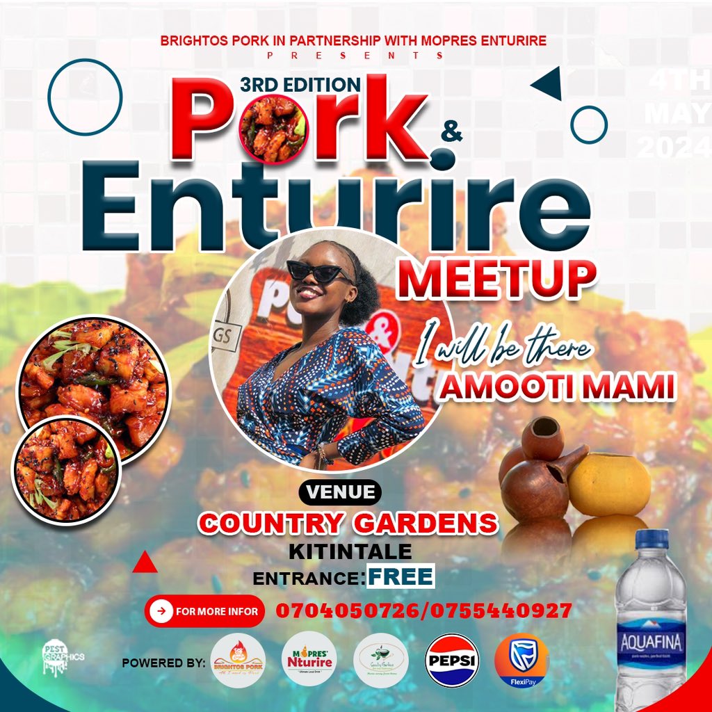 Pork and enturire editions are beyond just eating pork and drinking enturire , it’s more of meeting friends , networking meeting your future partners 📣 Pick your poster! Now ! All your favorite tweeps will be there! #PorkAndEnturire3