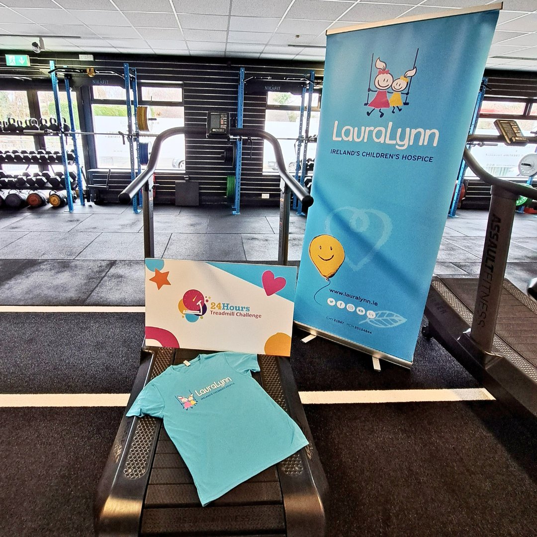24-HOUR TREADMILL CHALLENGE: Join us in LauraLynn! 🏃 Walk or run for 30 minutes. 👕 In your free T-shirt. 💙 Help us make the most of short and precious lives. Sign up today and challenge yourself. Book your 30-minute slot now 👉 brnw.ch/21wIYkz