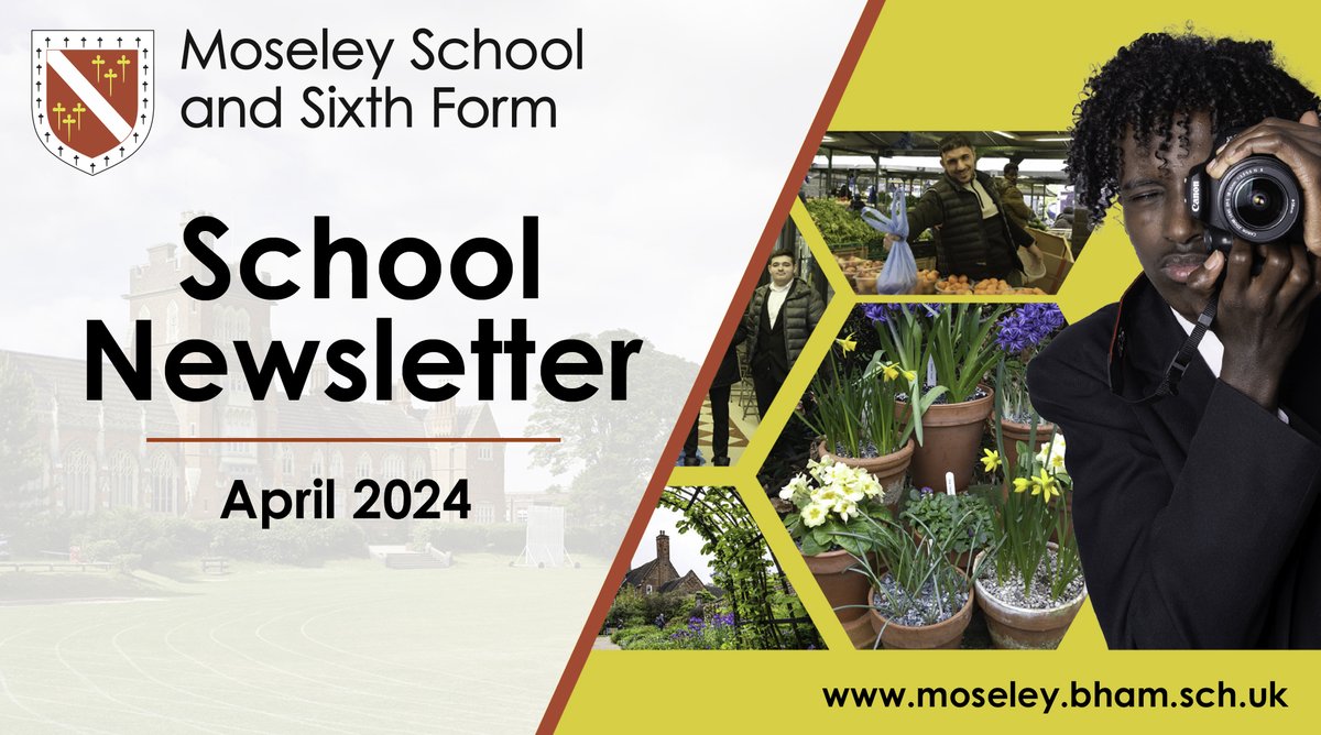📰📸Please read the new edition of our school newsletter, for all the latest information & stories from Moseley School and Sixth Form. Available on our website now: moseley.bham.sch.uk/wp-content/upl…