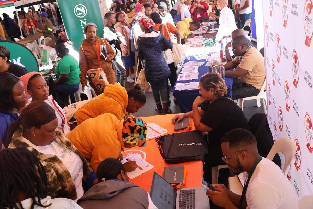 Day 2 of the #Jobsfair is currently is underway at the local Vredenburg Sports Ground in the West Coast, Western Cape.