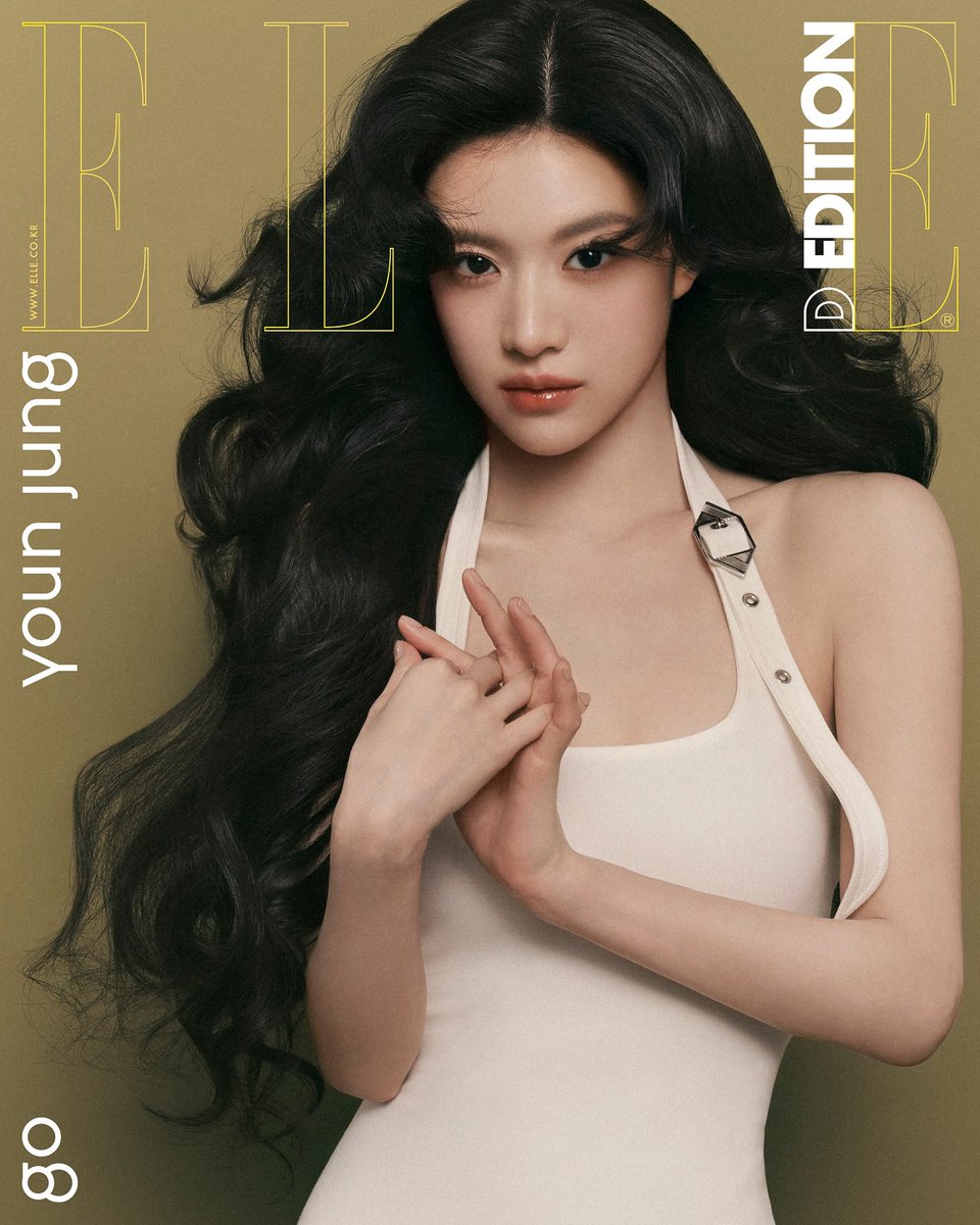 Go Younjung stuns on the cover of Elle Korea.