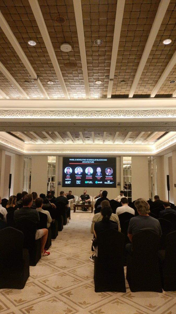 At <a href="/trgcapi/">TRGC</a> InfraCon. It's good to hear folks speaking with First Principles.

Monolithic vs Modular blockchain architecture.