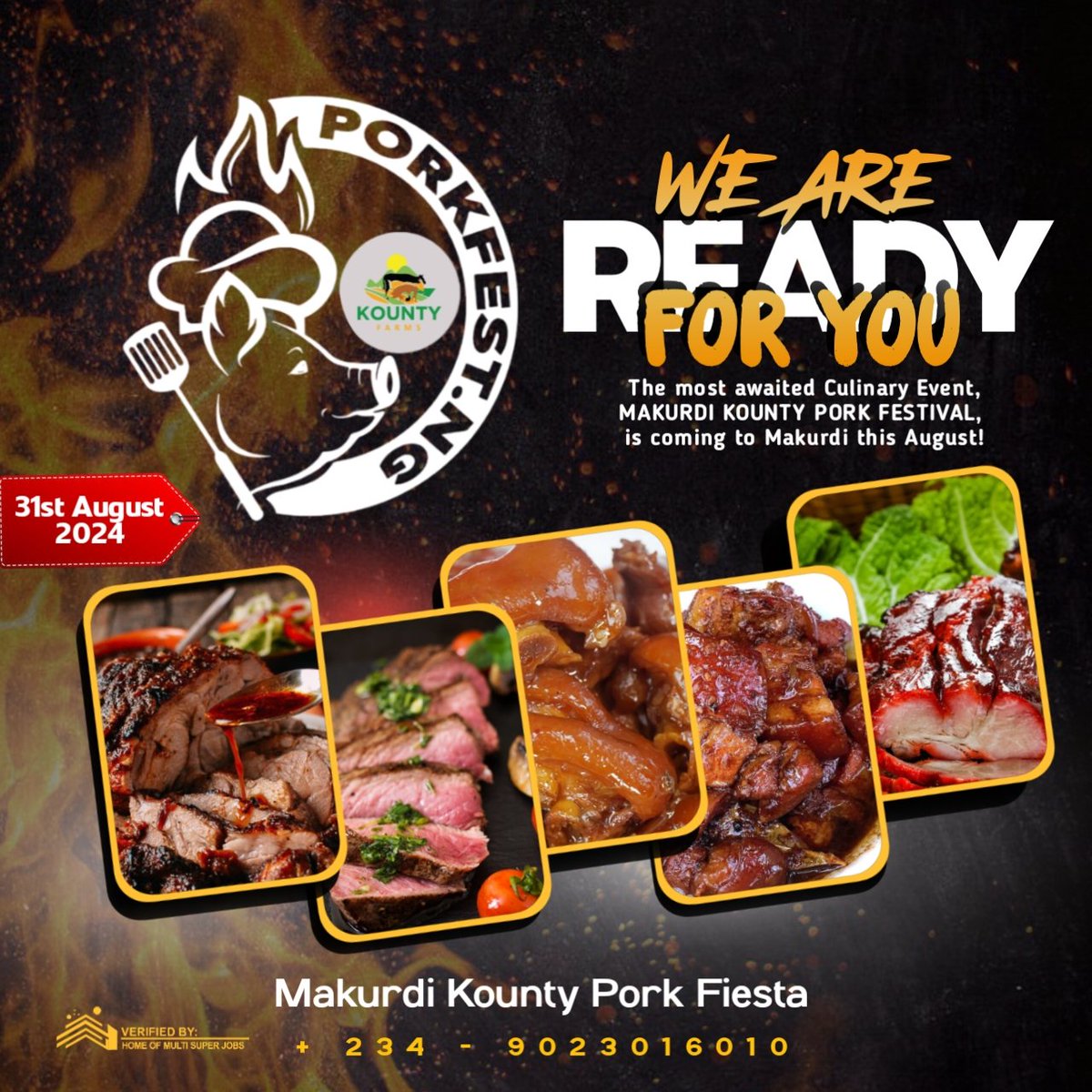 We are bringing our traditional barbecue to you like never before experienced. Makurdi BBQ festival is around the corner. Book your calendars. Entrance is free: