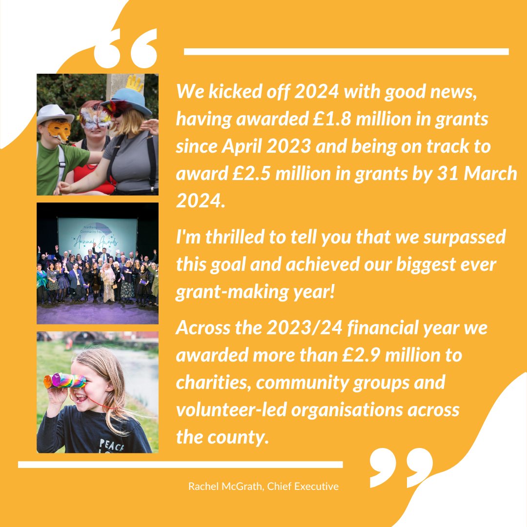 The Northamptonshire Community Foundation team works hard to support those most in need across our county. We're proud of what we do & absolutely thrilled that last financial year was our biggest grant-making year yet ✨ Thank you for your ongoing commitment to our cause ⭐