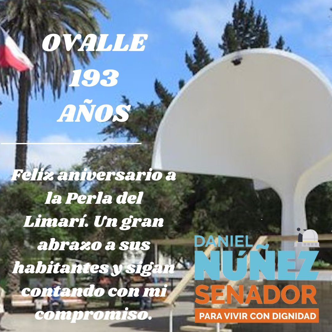 Feliz aniversario para Ovalle!!