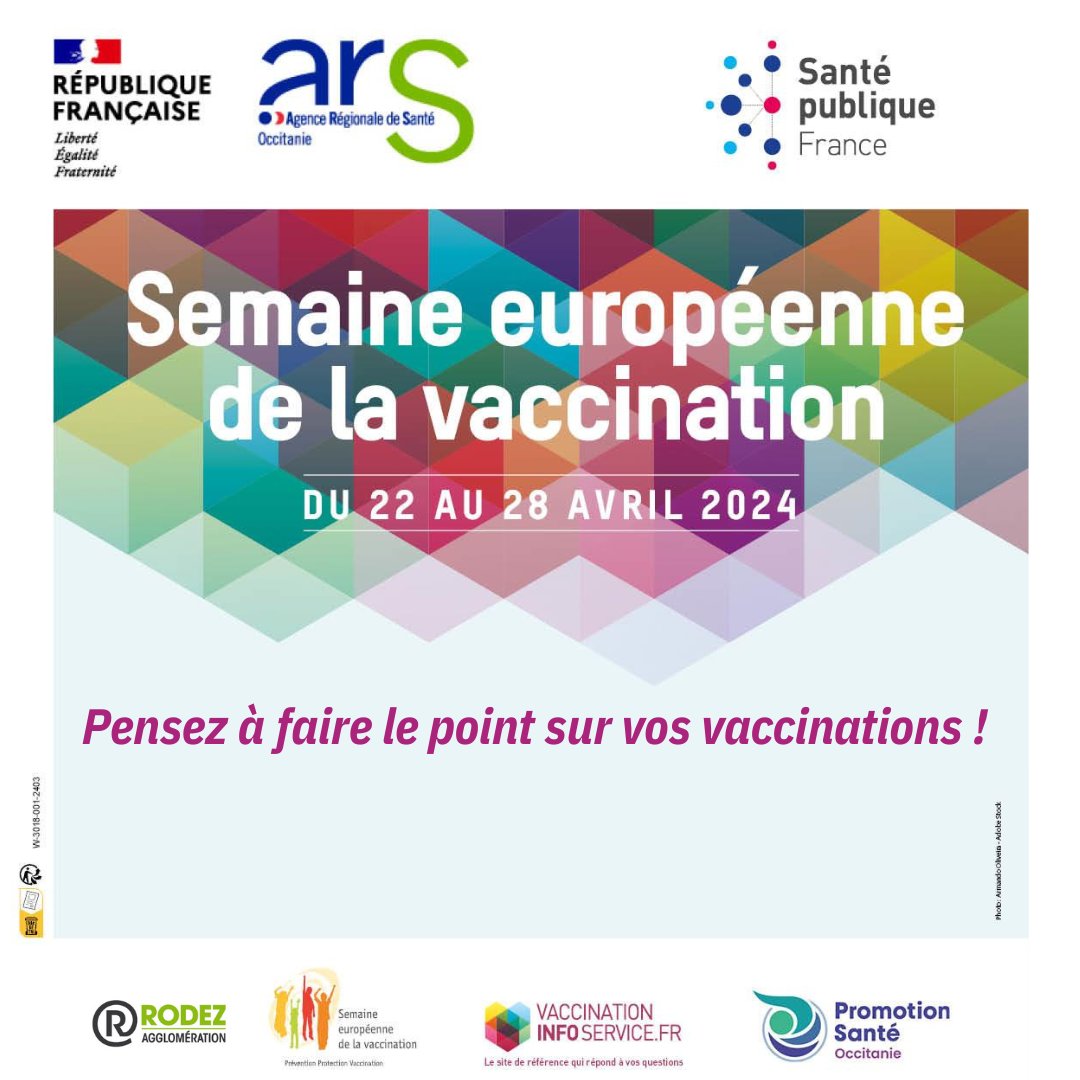 Profitez de la semaine européenne de la vaccination pour faire le point pour vous et vos enfants. Si vous avez besoin d'un vaccin ou pour toute question, n’hésitez pas à vous adresser à votre médecin traitant, votre pharmacien, votre sage-femme ou votre infirmier.