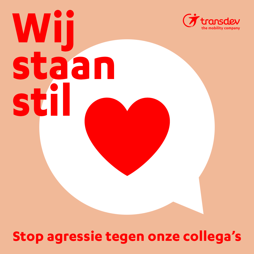 Ook wij staan op 20/4 om 22:30 uur 3 minuten stil. Samen met alle andere vervoerders van Nederland vragen we met deze #actie aandacht voor de toenemende agressie in het OV. Het #ov moet een veilige plek zijn voor iedereen, ook voor onze medewerkers. Bedankt voor jullie begrip.
