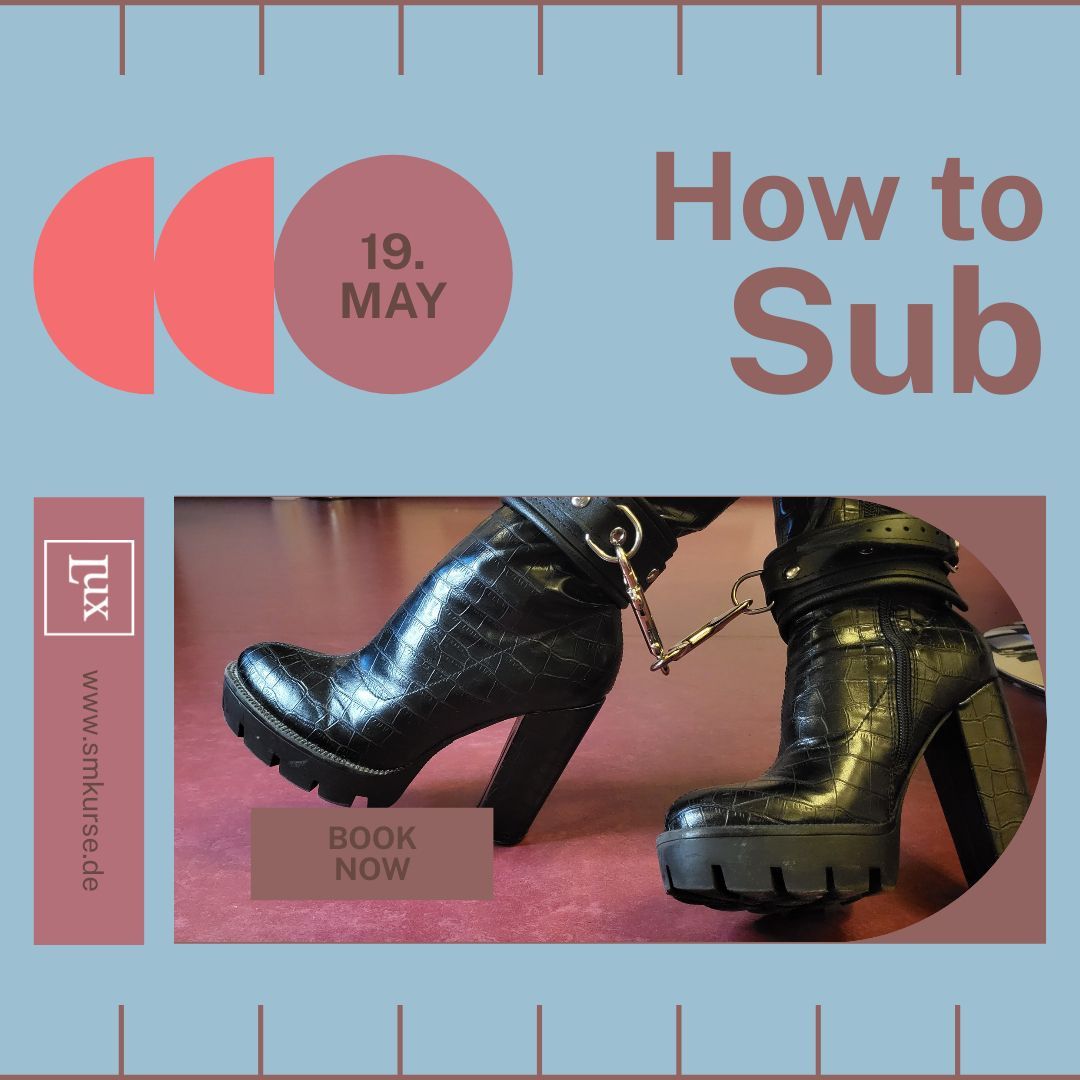 What does it really mean to submit? We will explore this and so much more during the “How to Sub workshop”. A day long self exploration where we will dive into the layers and nuance to submission Link in bio #submission #bdsmworkshop #bdsmberlin #control #boundaries #power