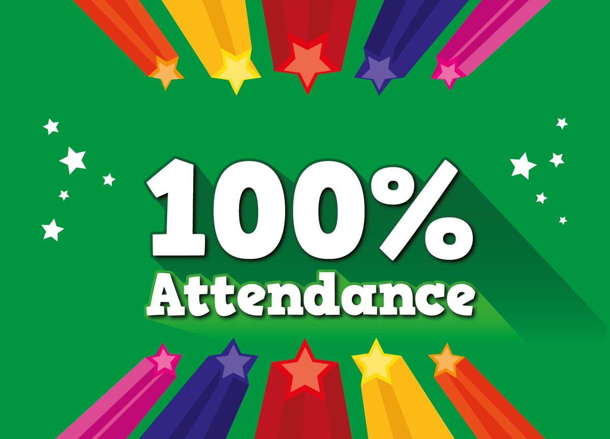 Ending the week with whole school attendance of 95% today, our best day of the week. 
In #Club100 we have Ash and Elm classes. Well done!
#PinehurstAttendance
#Target97plus 
#Intowin
#Everydaycounts