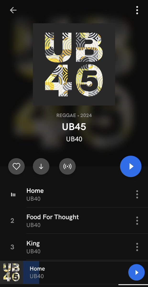 @UB40OFFICIAL Album review. Listened to the entire album. Been a lifelong UB40 fan. I wasn't a fan of the band without Ali. You then released For The Many and it was brilliant. UB45 has topped that album. Home is a great single with a powerful message. I also love the (1/3)