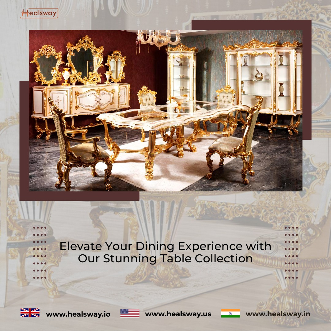 Enjoy the opulence of exquisite European-style hand-carved dining tables.

Explore More at: healsway.io/collections/lu…

#healsway #luxuryfurniture #woodenfurniture #carvedfurniture #furnituresale #woodcarvingart #Sofas #bed #table #homedecoration #diningtable #chaiselounge