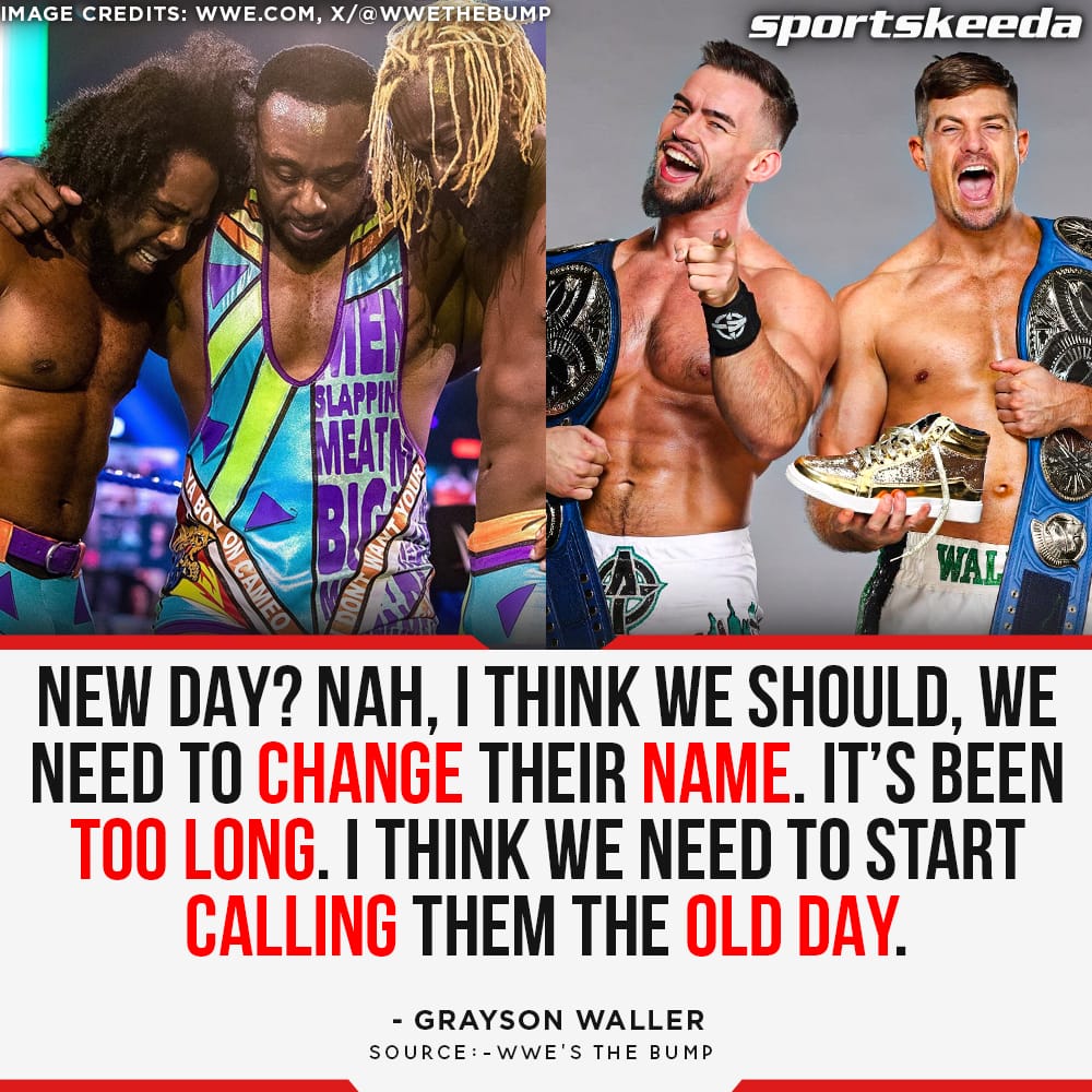 #GraysonWaller takes a dig at The New Day 💀

#WWE #KofiKingston #XavierWoods