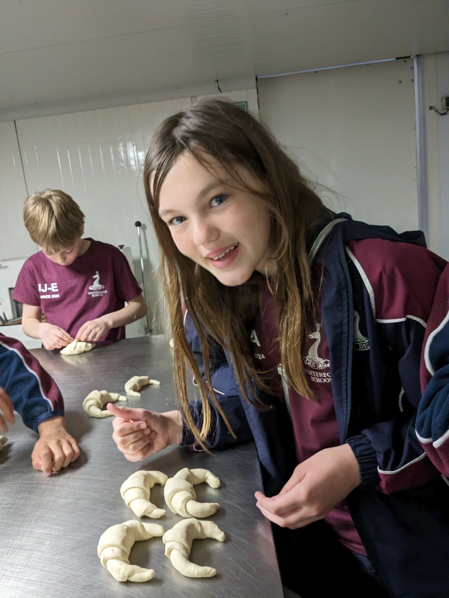 WinterfoldMFL's tweet photo. Year 6 learning how to make croissants at the local boulangerie. 🇫🇷 @winterfoldhs https://t.co/7yGFjm0FDA