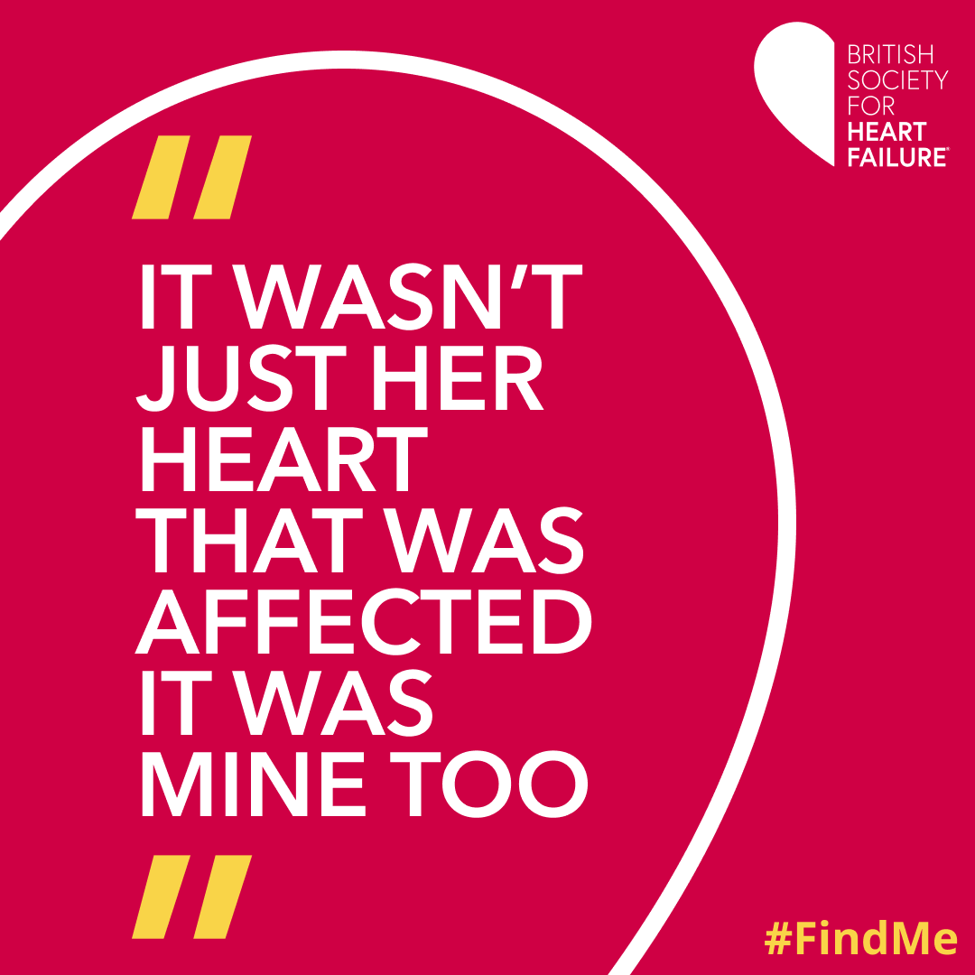 'It wasn't just her heart that was affected it was mine too'. HF affects family & friends as much as those diagnosed. Help us find those at risk, find the best possible treatments & find hope for the future. Film coming 28 April 2024 @thebeautifultruthmag #IWasFound #FindMe