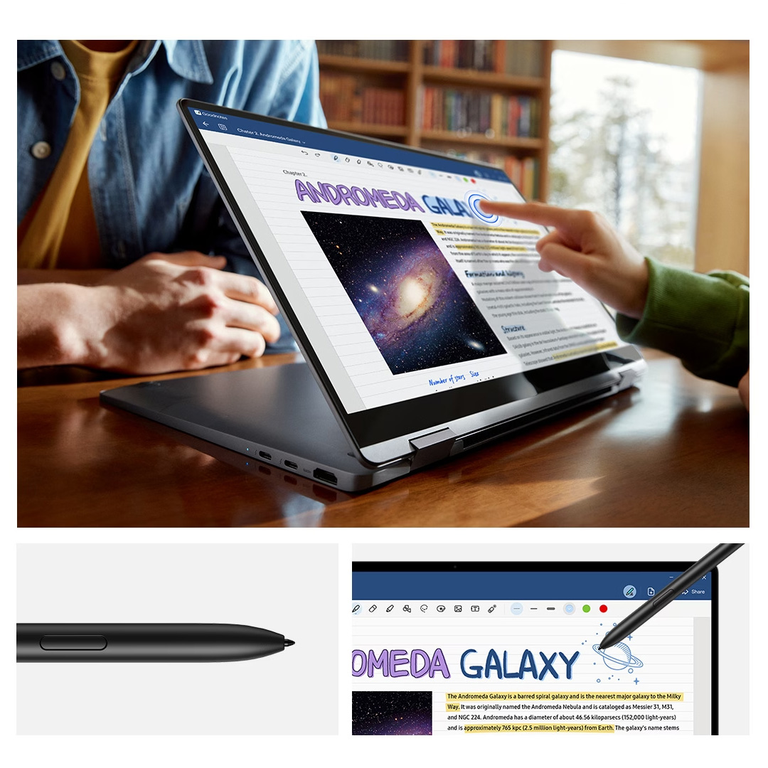 Switch up your style on the #GalaxyBook4 360! Navigate effortlessly with its vibrant touchscreen and multi-touch gestures. And when creativity calls, flip the screen and wield the S Pen.

Know more: bit.ly/3TJnSJk #Samsung