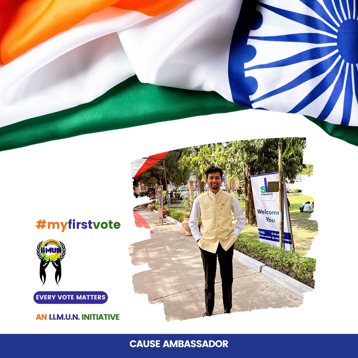 As a Cause Ambassador of India's International moment to Unite Nation(I.I.M.U.N), I urge people across India to cast their vote with active participation to promote the festival of Bharat: mother of Democracy. #ElectionCommissionofIndia #Democracy #IndiaElections2024