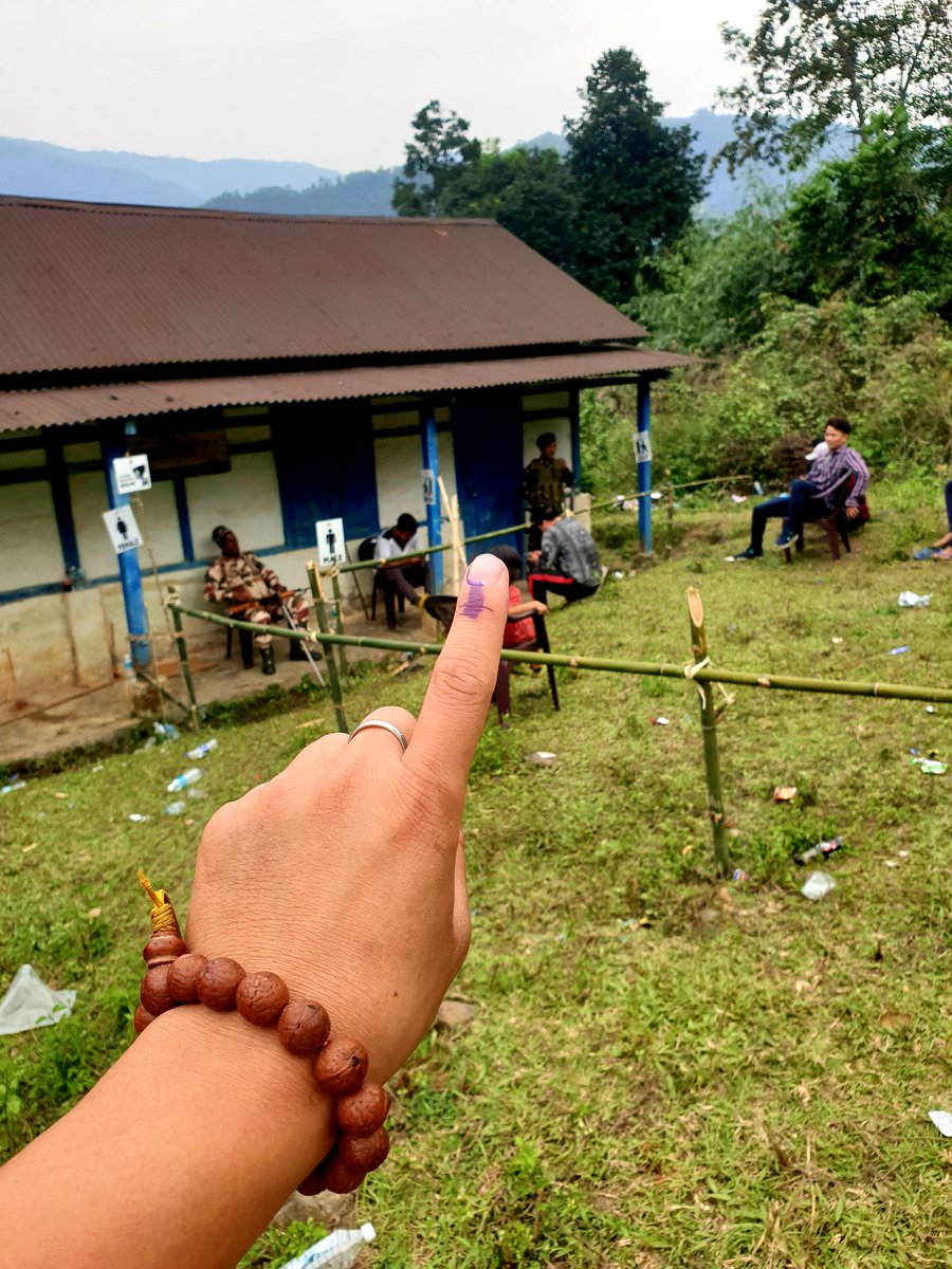 Cast my vote at my home constituency today,exercised my right,fulfilled my duty.