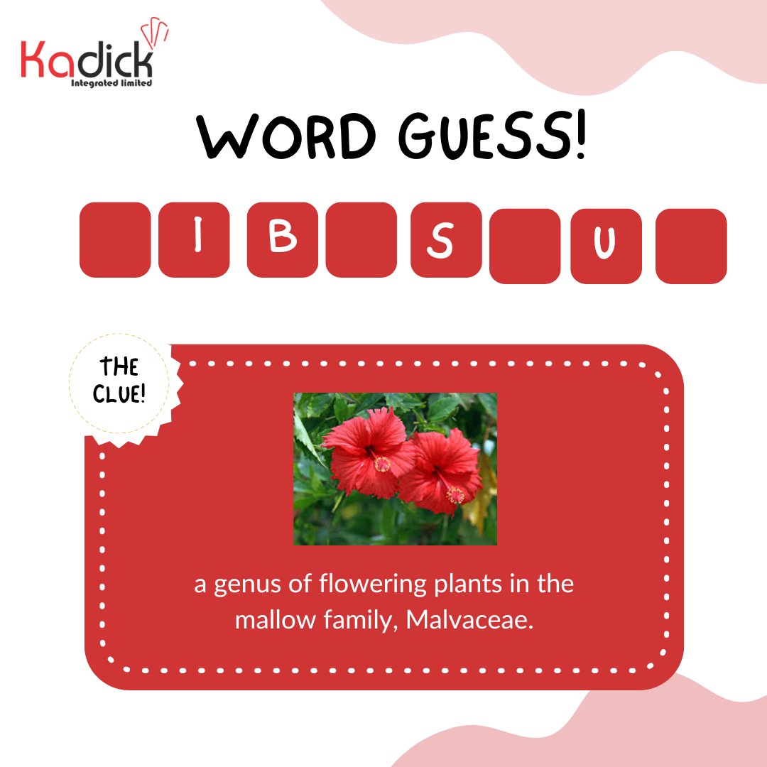 It's Friday!!🎉💝
Let's cool off a bit. Can you guess the word?

#riddleoftheday #riddle #brainteaser #funtime #tgif #goodvibes #kadick #kadickintegrated #fintech #fintechcompany