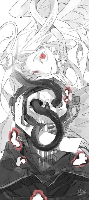 「long hair snake」 illustration images(Latest)