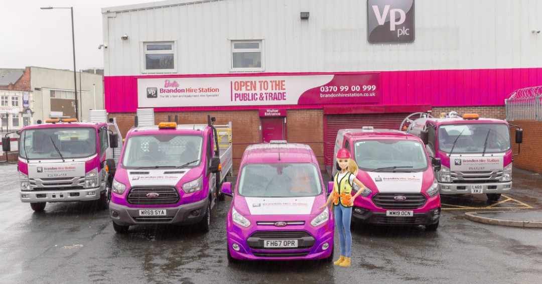 Forget the Dream House, Get yourself to Barbie's Hire Station.. With it being Barbie's 65th birthday, it's only right that builder barbie makes an appearance. Visit your local Brandon (Barbie's) hire station for all your hire needs and meet our friendly Branch Barbies and Ken's.