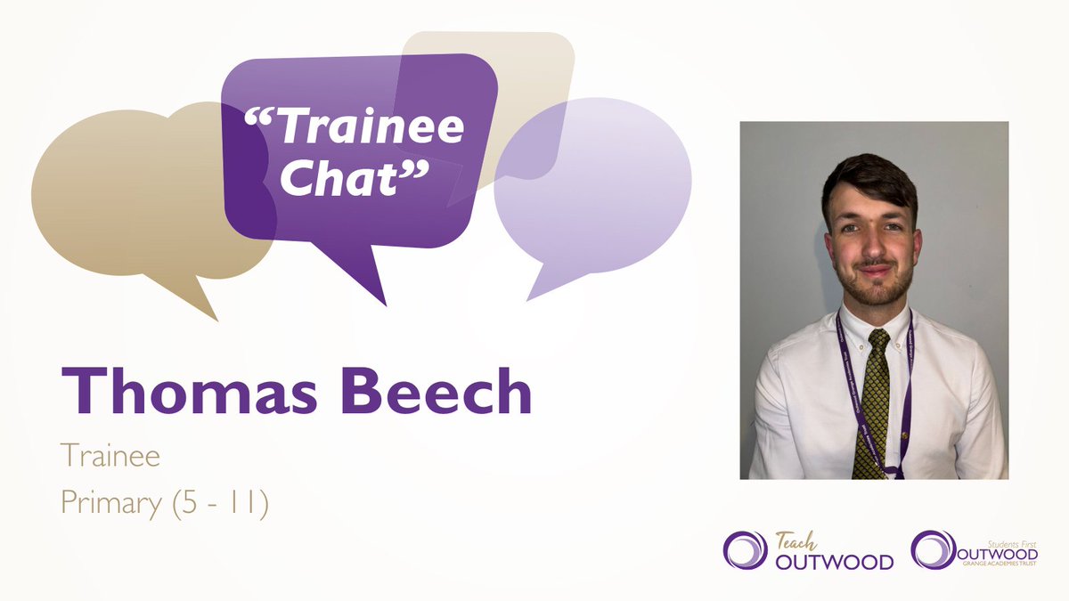 💜🗨️ TRAINEE CHAT 🗨️💜 In our new feature, we catch up with our #OutwoodFamily💜 trainees as they undertake their #TeacherTraining year! First, we catch up with Thomas Beech, Primary trainee @OPA_LL! 🖱️ ow.ly/ogvb50RhUON @NatInstTeaching | @OutwoodAdwick |