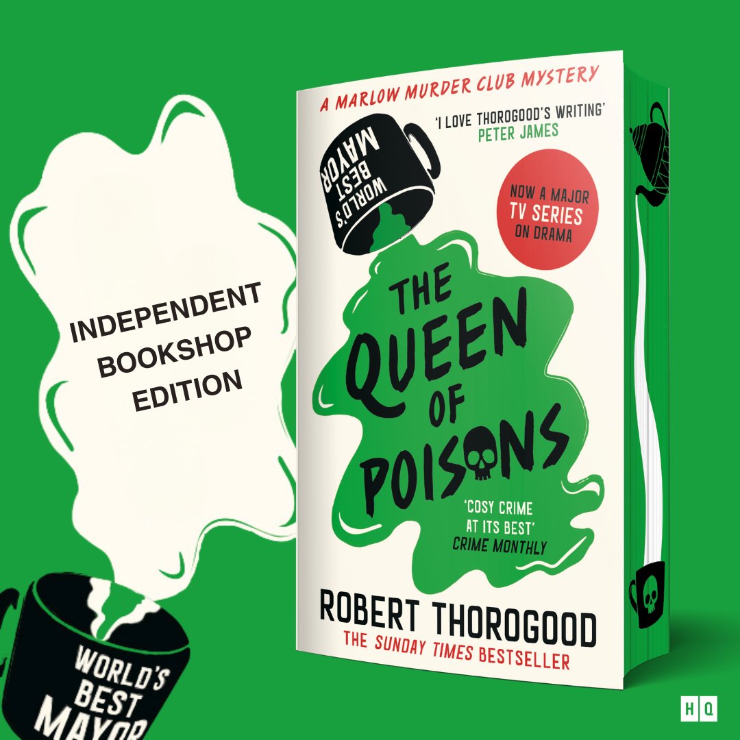 We are so excited to reveal a gorgeous *independent bookshop paperback edition* of @robthor's Sunday Times bestselling #QueenOfPoisons. It features a beautiful sprayed edge and is available to pre-order now. 💚 ow.ly/gt8T50Rj7NO